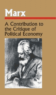 A Contribution to the Critique of Political Economy